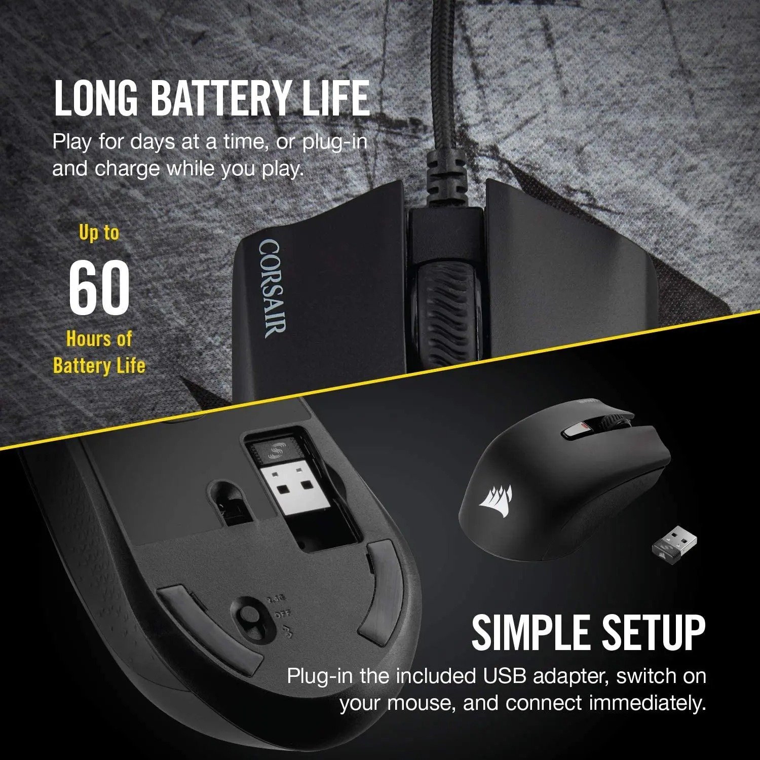 Corsair Harpoon RGb Wireless (Open Box) - Image 3