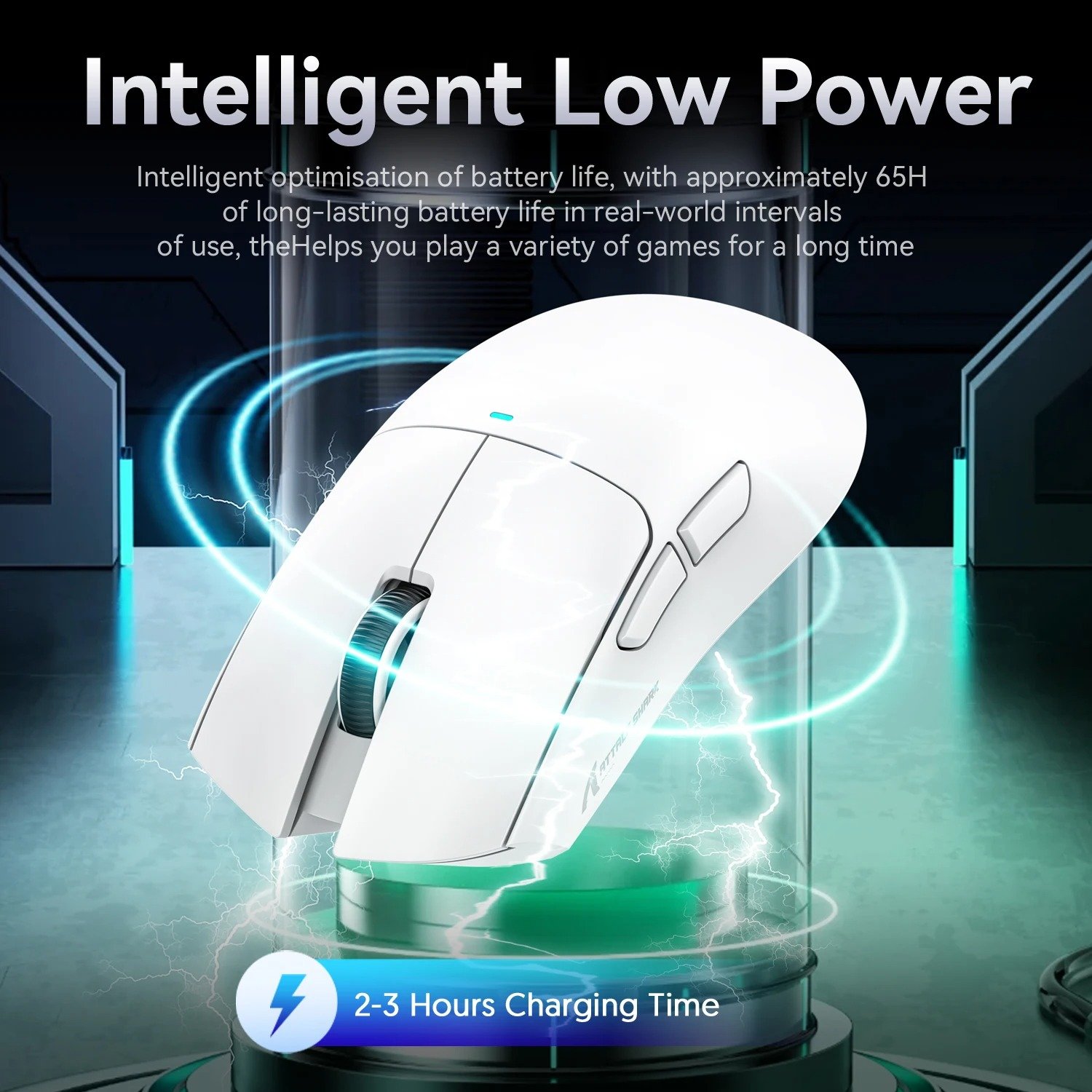 Attack Shark X11 Wireless Mouse,Tri-Mode Connection 2.4GHz/Wired/Bluetooth PAW3311 22000DPI 400IPS RGB PC Gaming Mouse - Image 5