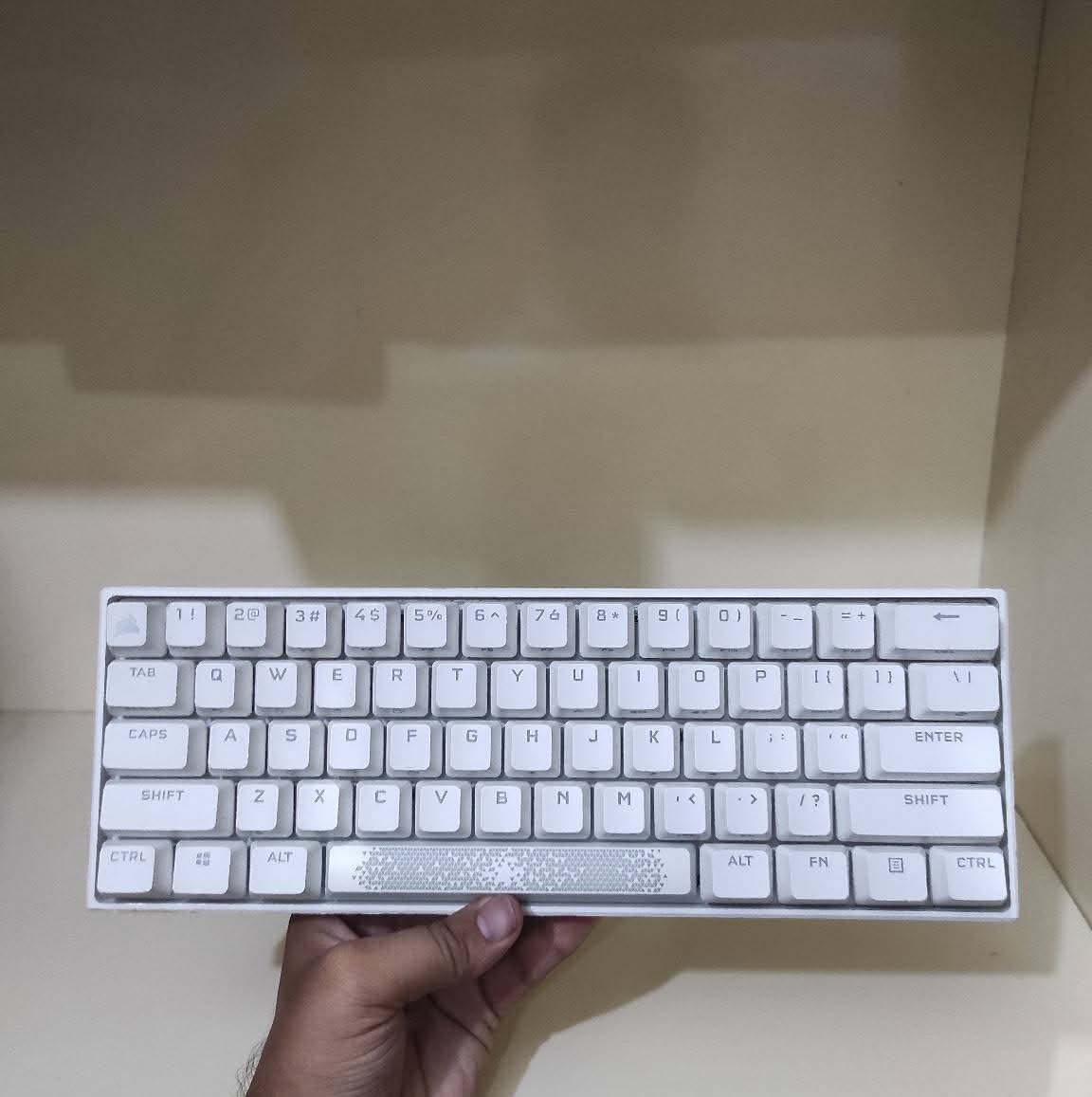 Corsair K65 RGB Mini 60% (Without BOX) (Radiant Spacebar) Mechanical Gaming Keyboard - - Customizable Per-Key RGB Backlighting - Detachable USB Type-C Cable - Image 7