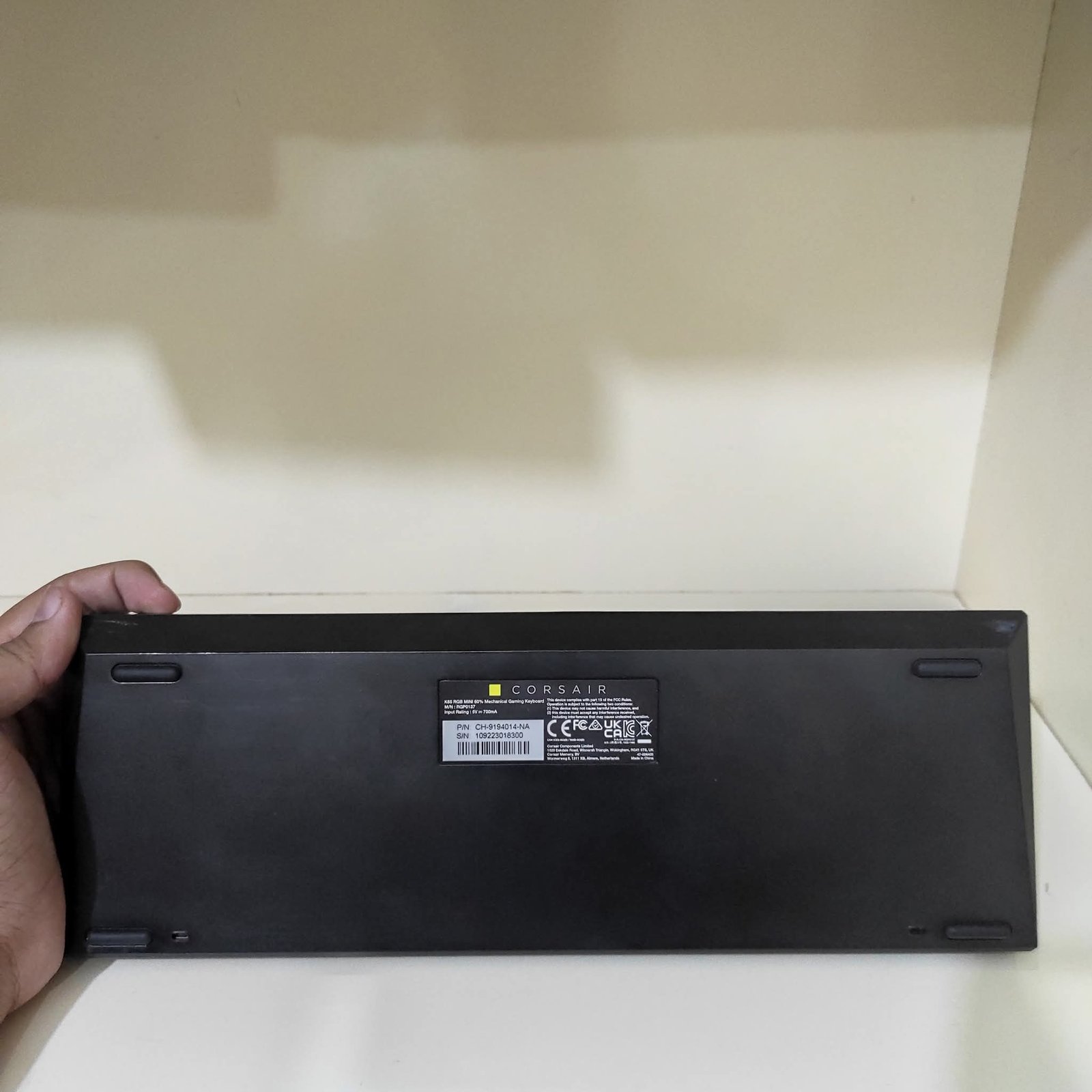 Corsair K65 RGB Mini 60% (Without BOX) (Radiant Spacebar) Mechanical Gaming Keyboard - - Customizable Per-Key RGB Backlighting - Detachable USB Type-C Cable - Image 5