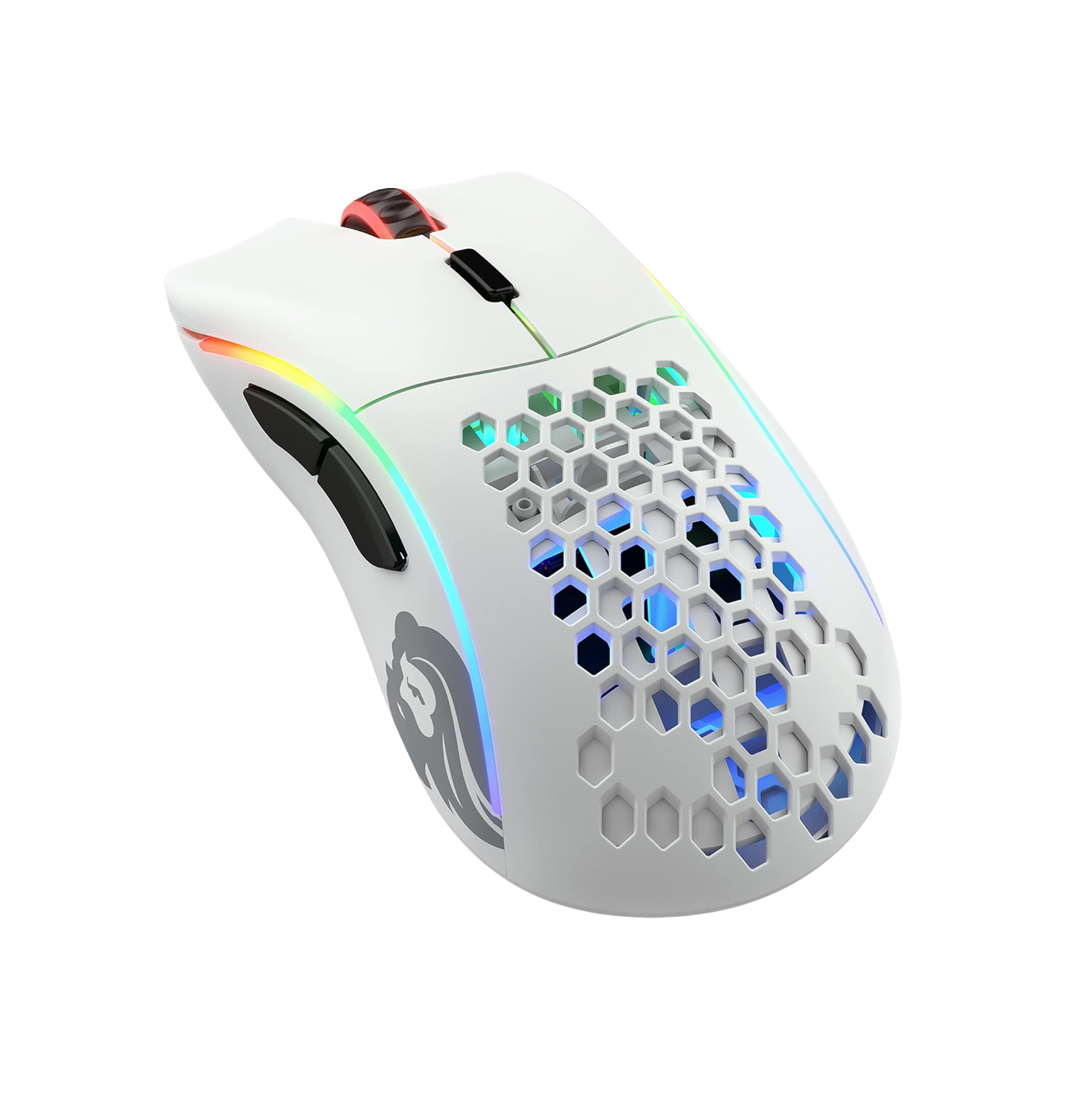 Glorious Model D- (Minus) Wireless Gaming Mouse - 67g Superlight Honeycomb Design, RGB, Ergonomic, Lag Free 2.4GHz Wireless, Up to 71 Hours Battery - Matte White - Image 2