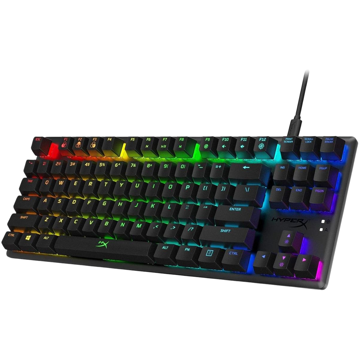 HyperX Alloy Origins Core - Tenkeyless Mechanical Gaming Keyboard, Software Controlled Light & Macro Customization, Compact Form Factor, RGB LED Backlit, Linear HyperX Red Switch,Black - Image 2