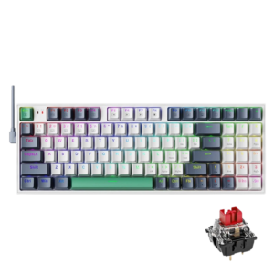 Machenike K500 Mechanical Keyboard Gaming Keyboard Wired Keyboard Hot Swappable 94 Keys RGB Light Mac Windows