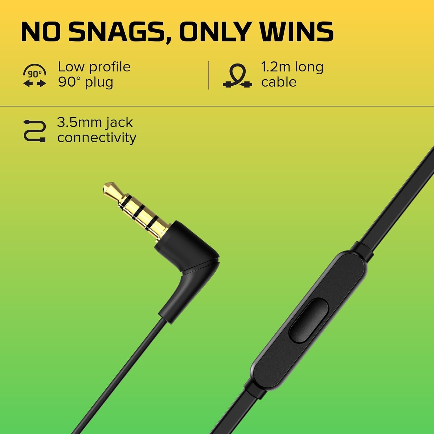 HyperX Cloud Earbuds II – 14mm Drivers, Four Eartips, Hard-Shell Carrying Case, Low-Profile 90° Plug, 3.5mm Plug, Built-in Microphone, Multi-Function Button, PC, Mobile, Nintendo Switch - Image 6