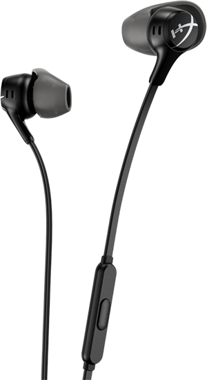 HyperX Cloud Earbuds II – 14mm Drivers, Four Eartips, Hard-Shell Carrying Case, Low-Profile 90° Plug, 3.5mm Plug, Built-in Microphone, Multi-Function Button, PC, Mobile, Nintendo Switch - Image 3