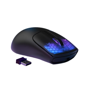ATTACK SHARK X5 Wireless Gaming Mouse - Lightweight 58g Tri-Mode (2.4G/BT/Wired) RGB Lighting, 6 Programmable Buttons, 16000 DPI